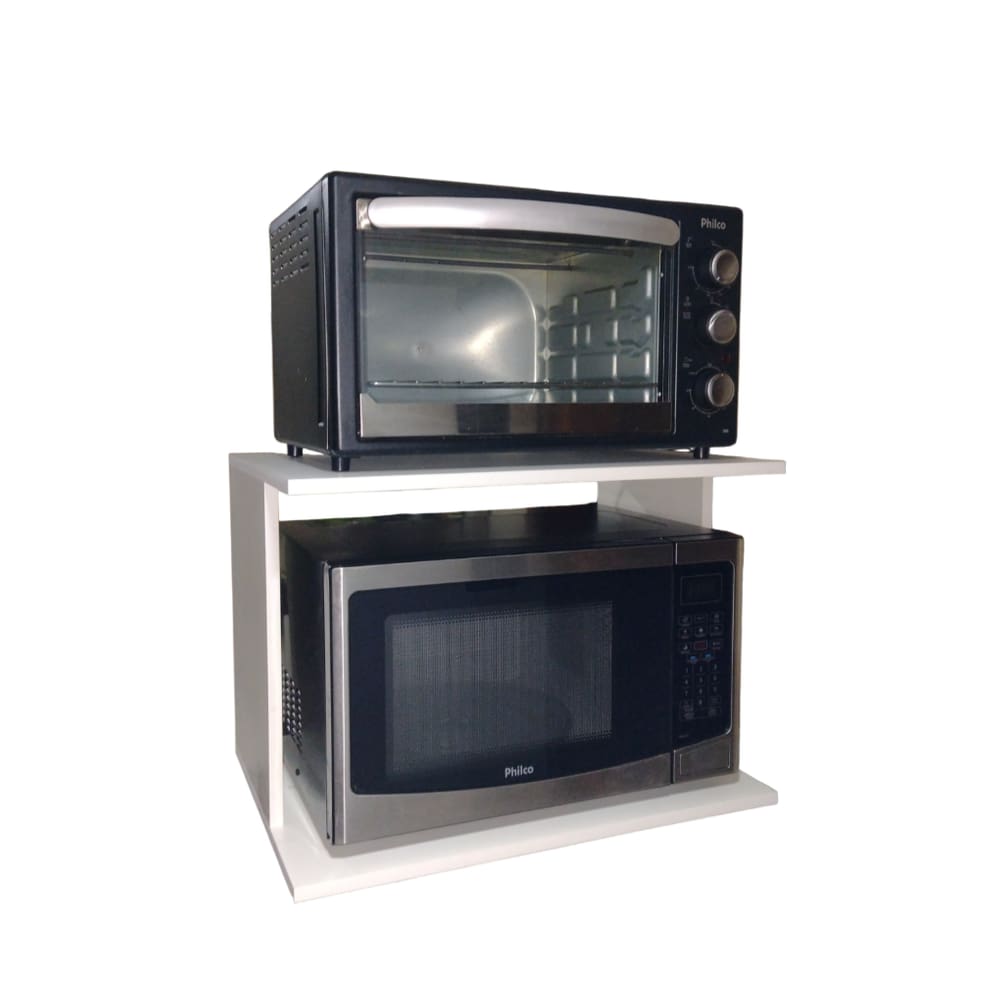 Suporte para micro-ondas e forno em MDF