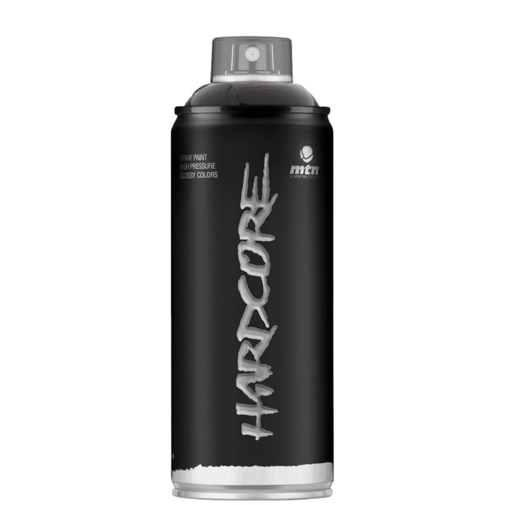 Tinta Spray Hardcore Preto Brilhoso 400ml MTN