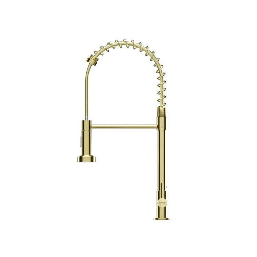 Kit 3 Torneiras Gourmet Duo Bancada Cozinha Água Quente e Fria Civitt Dourado