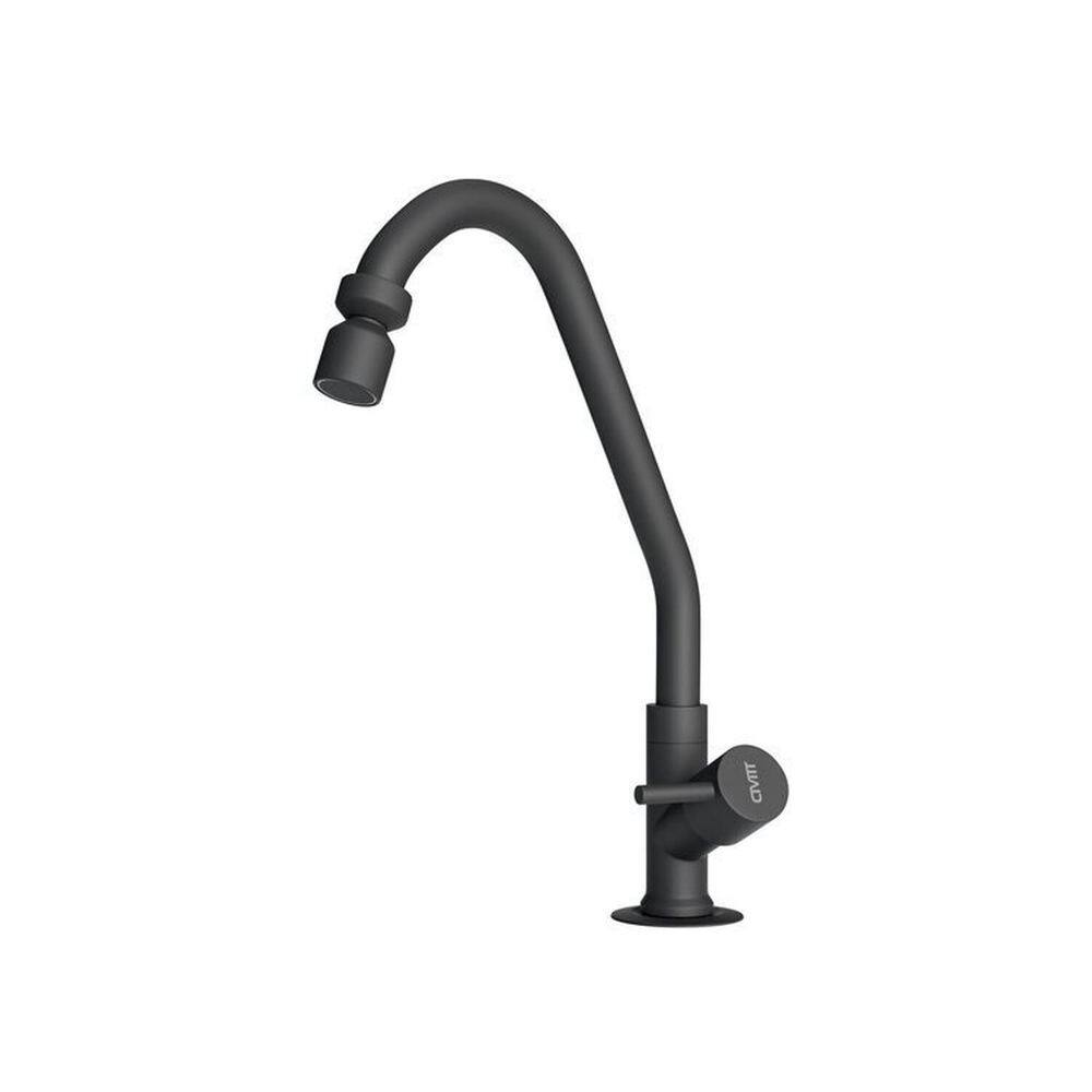 Kit 3 Torneiras Metal de Cozinha Mesa Civitt Black