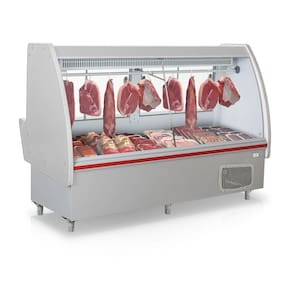 Balcão De Carnes Pop Gaps210 Gelopar Expositor De Carnes Cinza Pop 2mt 220v