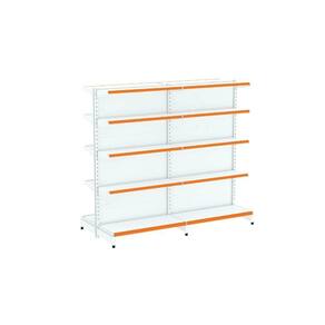 Kit 2 Módulos De Gôndolas Centro 2,02 Fit40 Amapá Expositor Branco