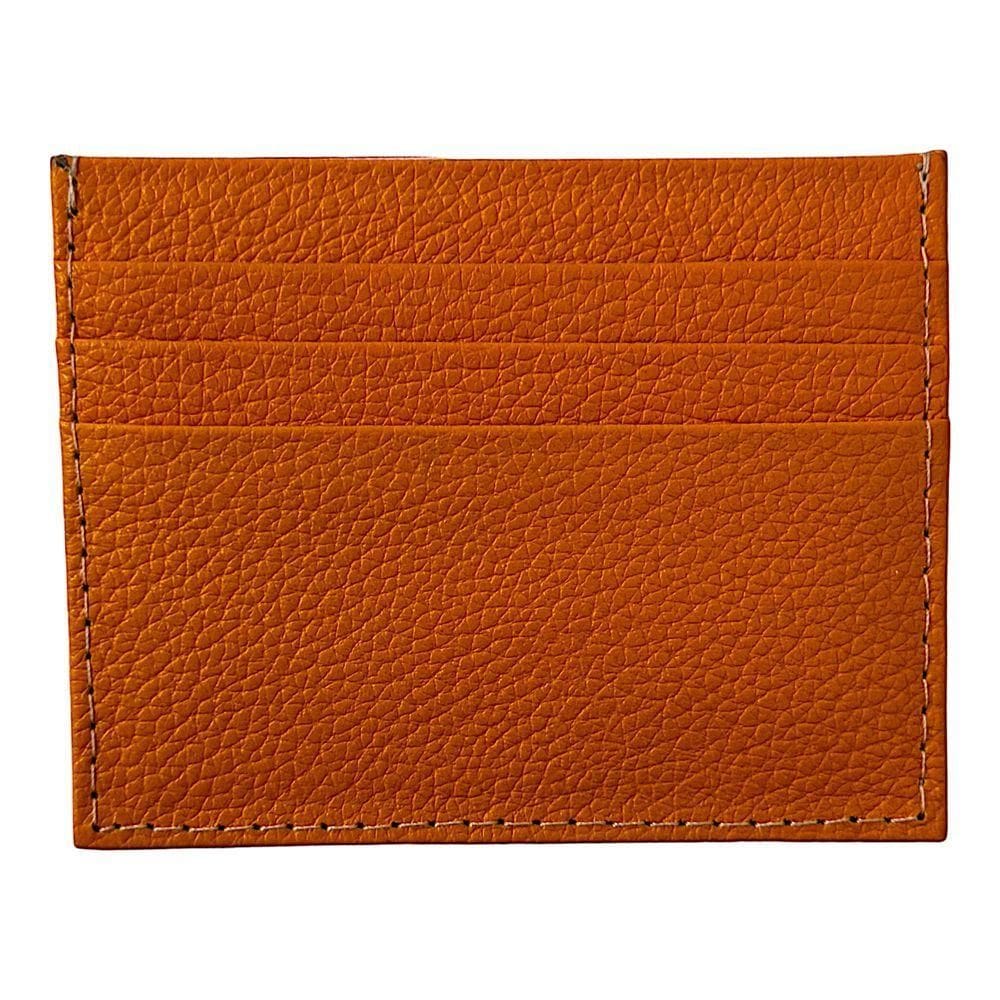 Porta Cartão Slim Em Couro Prata Rusty