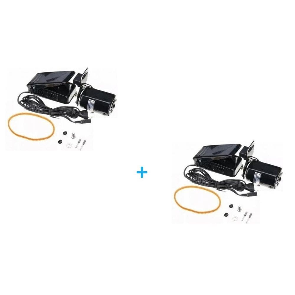 KIT 2 Motores Máquina De Costura Doméstica 110/220 Preto