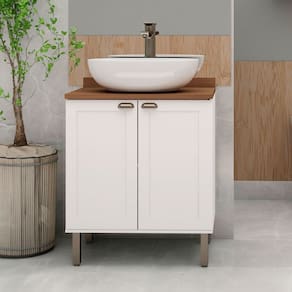 Armário Multiuso Acquaflex 2 Portas Small Branco/Fosco - Genialflex