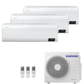 Ar Condicionado Multi Split Tri Split Samsung Wind Free 24000 BTUs3X9000 Quente e Frio InverterAJ068AXJ3KH/AZ