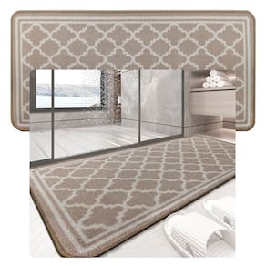 2 Tapete Banheiro Grande Absorvente Antimofo Ca D14 50X100