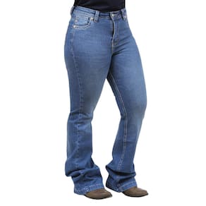 Calça Jeans Feminina Boot Cut Bordada Miss Me 37293