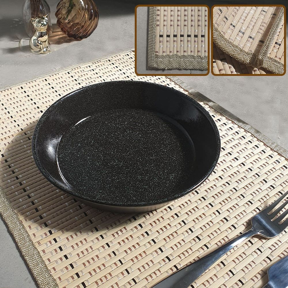 4 Jogo Americano Bambu Premium Acabamento na Borda Mf 30X45