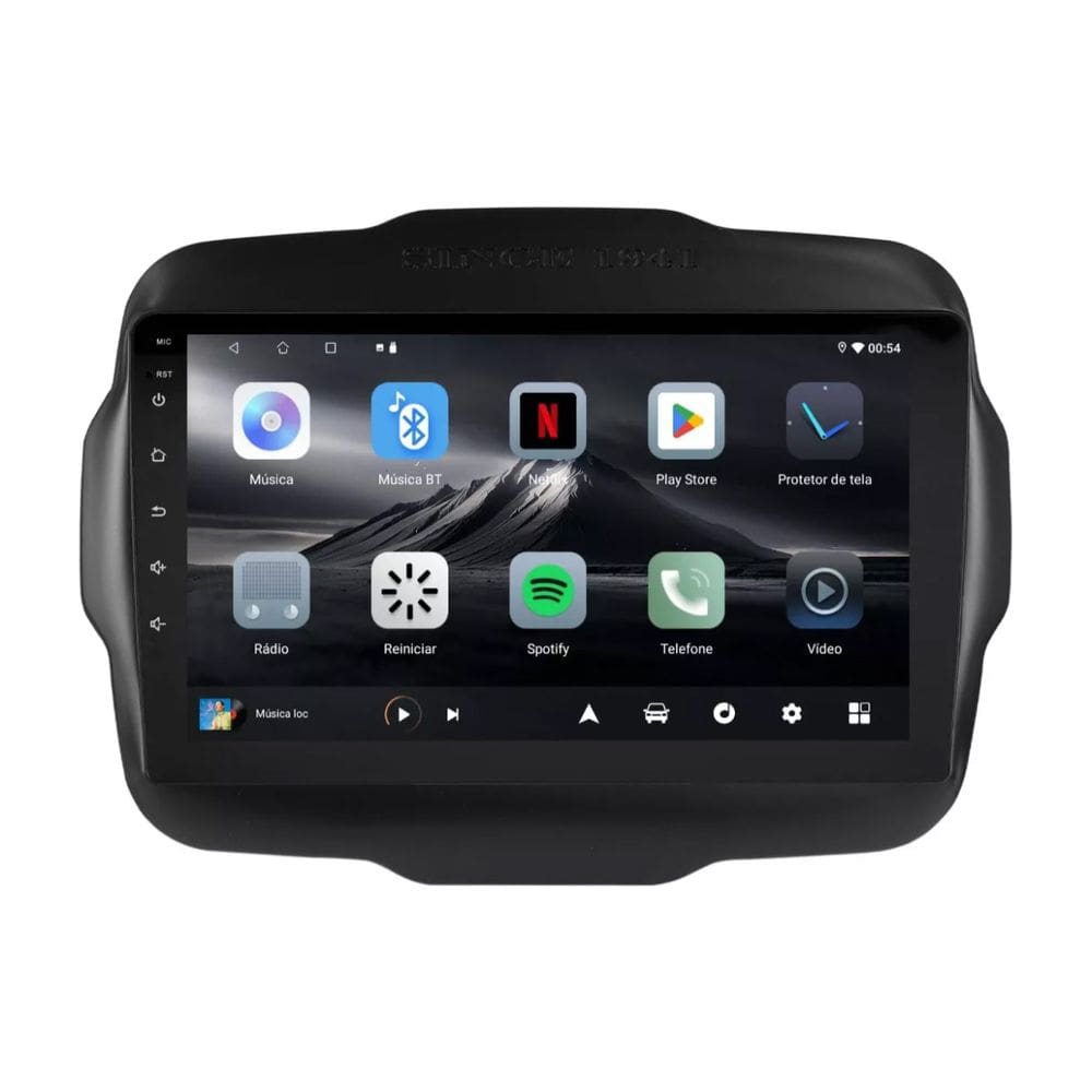 Central Multimídia Jeep Renegade PCD e Standard Adak G2 Tela de 9" QLED 2GB de RAM 64GB Android Auto e Carplay + Câmera de ré