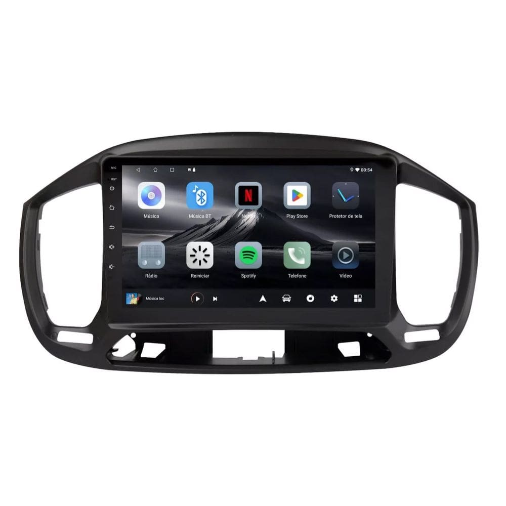 Central Multimídia Fiat Uno 2015 2016 2017 2018 2019 2020 2021 Adak G2 Tela de 9" QLED 2GB de RAM 64GB Android Auto e Carplay + Câmera de ré