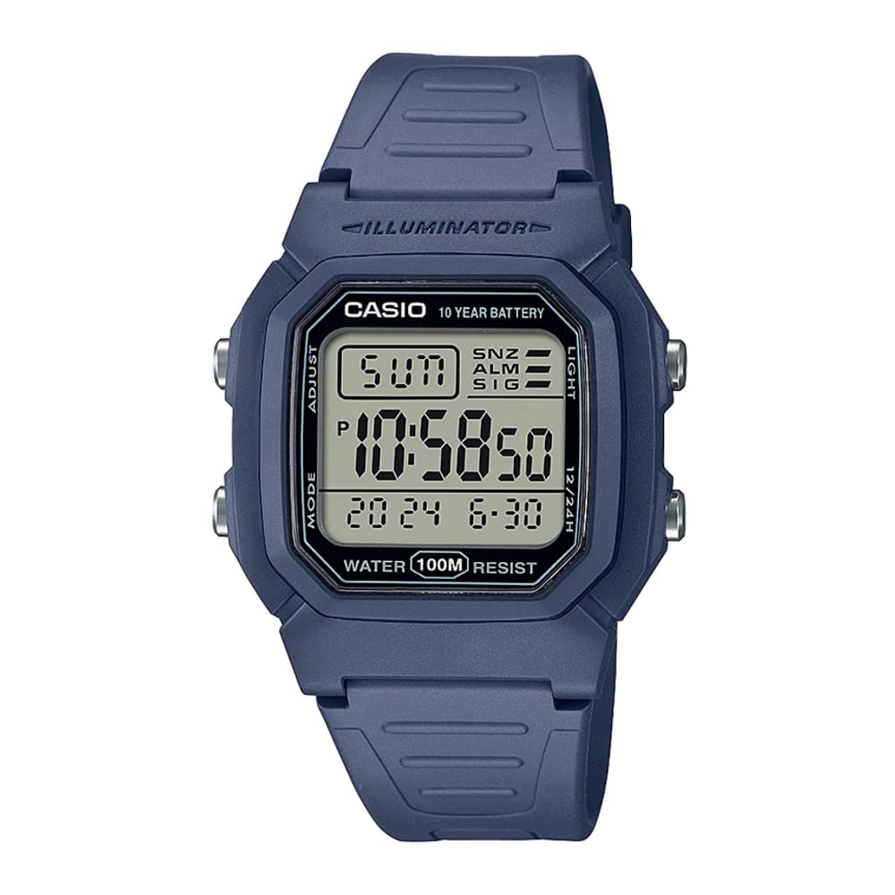 Relógio Casio Masculino Digital Azul Marinho W-800H-2Avdf
