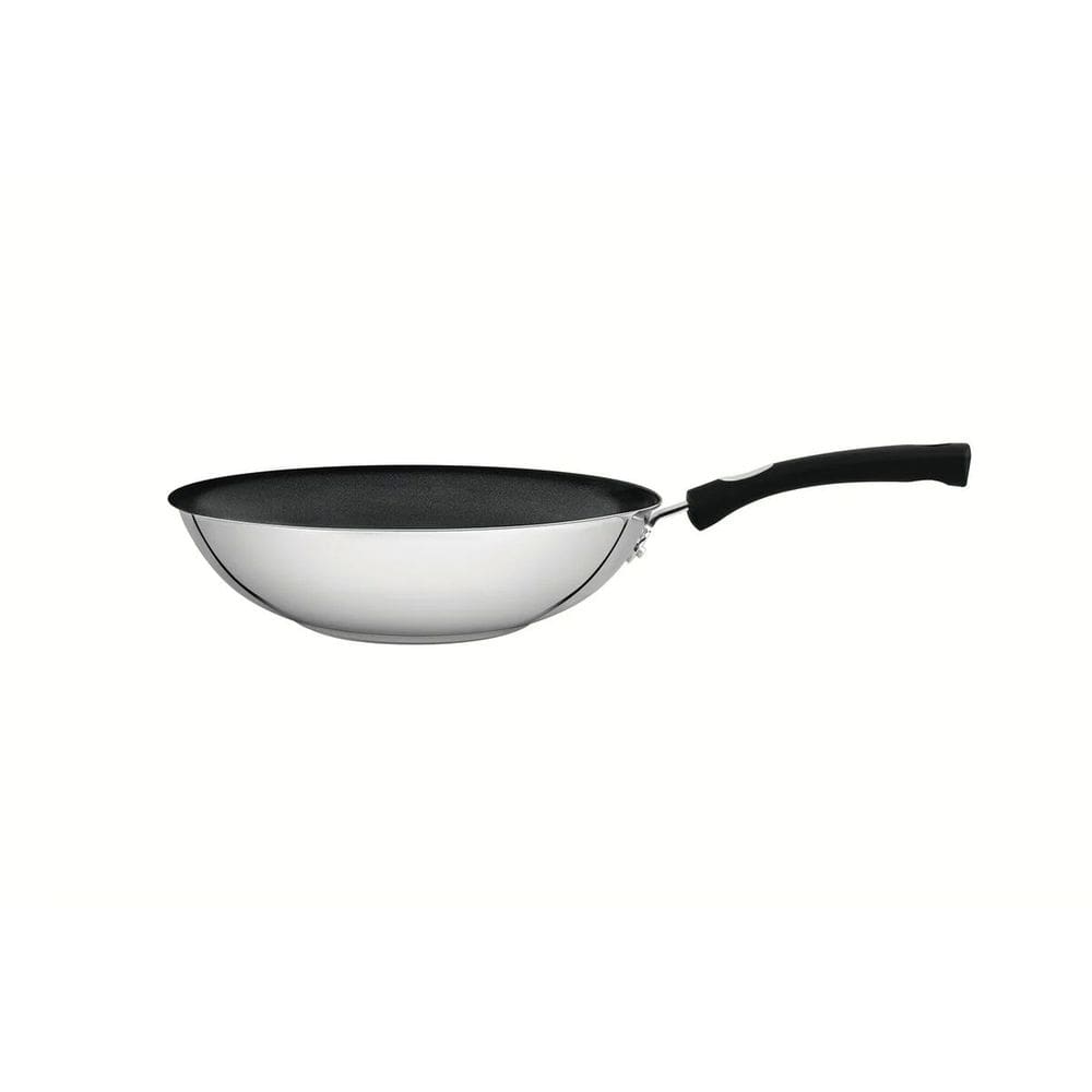 Wok Tramontina 28cm Fundo Triplo Aço Inox Revestimento Antiaderente 62138288 3,3L Astro Starflon Premium