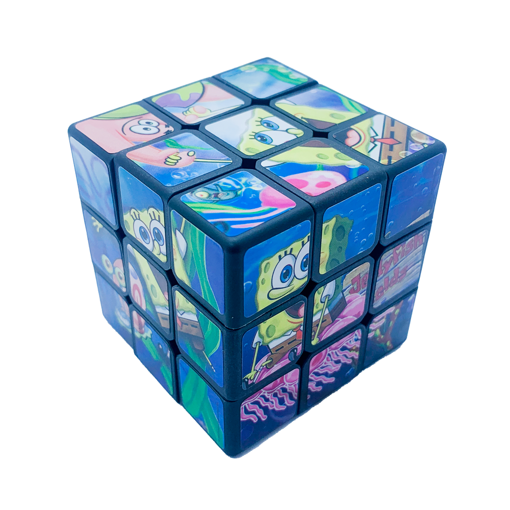 cubo mágico legal bob esponja (3 unidades)