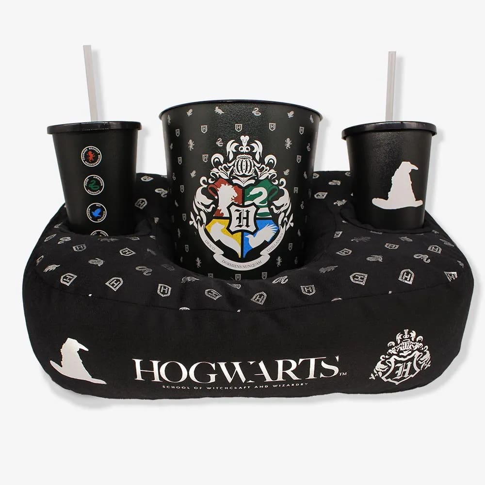 Kit Almofada Pipoca Fibra Suede Hogwarts