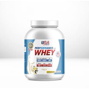 Whey fórmula exclusiva com vitaminas e aminoácidos Baunilha (1KG) - USA SPORT NUTRITION