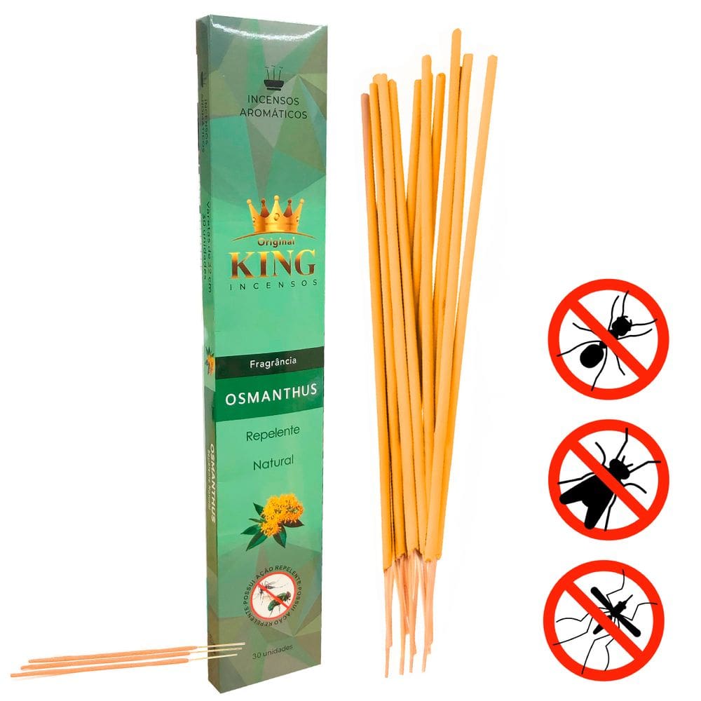 1cx Incenso Repelente Natural Mosquito Pernilongo 30 Varetas