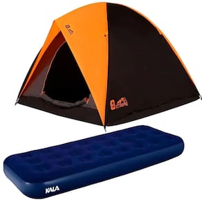 Barraca Camping Alta Premium Para 6 Pessoas BEL + Colchão Inflável Solteiro KALA