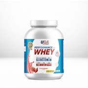 Whey fórmula exclusiva com vitaminas e aminoácidos Morango (1KG) - USA SPORT NUTRITION