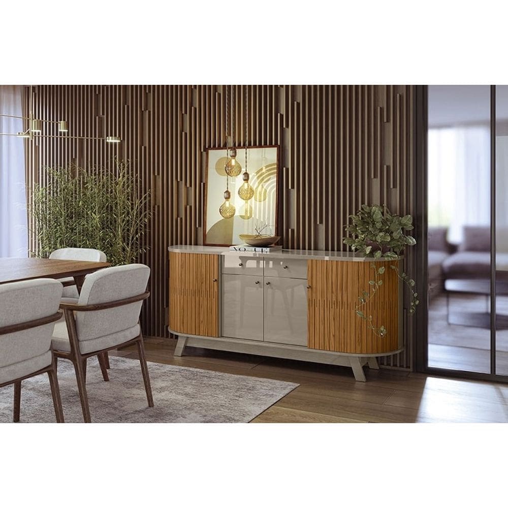 Aparador Buffet Mônaco Fend Naturale - Madetec