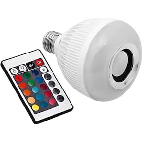 Lâmpada Bulb Led Rgb Com Caixa De Som Musical Bluetooth Controle Remoto Bivolt