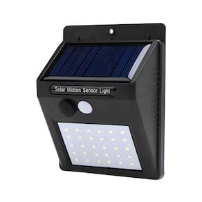 Lâmpada Luminária Solar Com 30 Leds Sensor De Presença Recarregável Quintal E área Externa