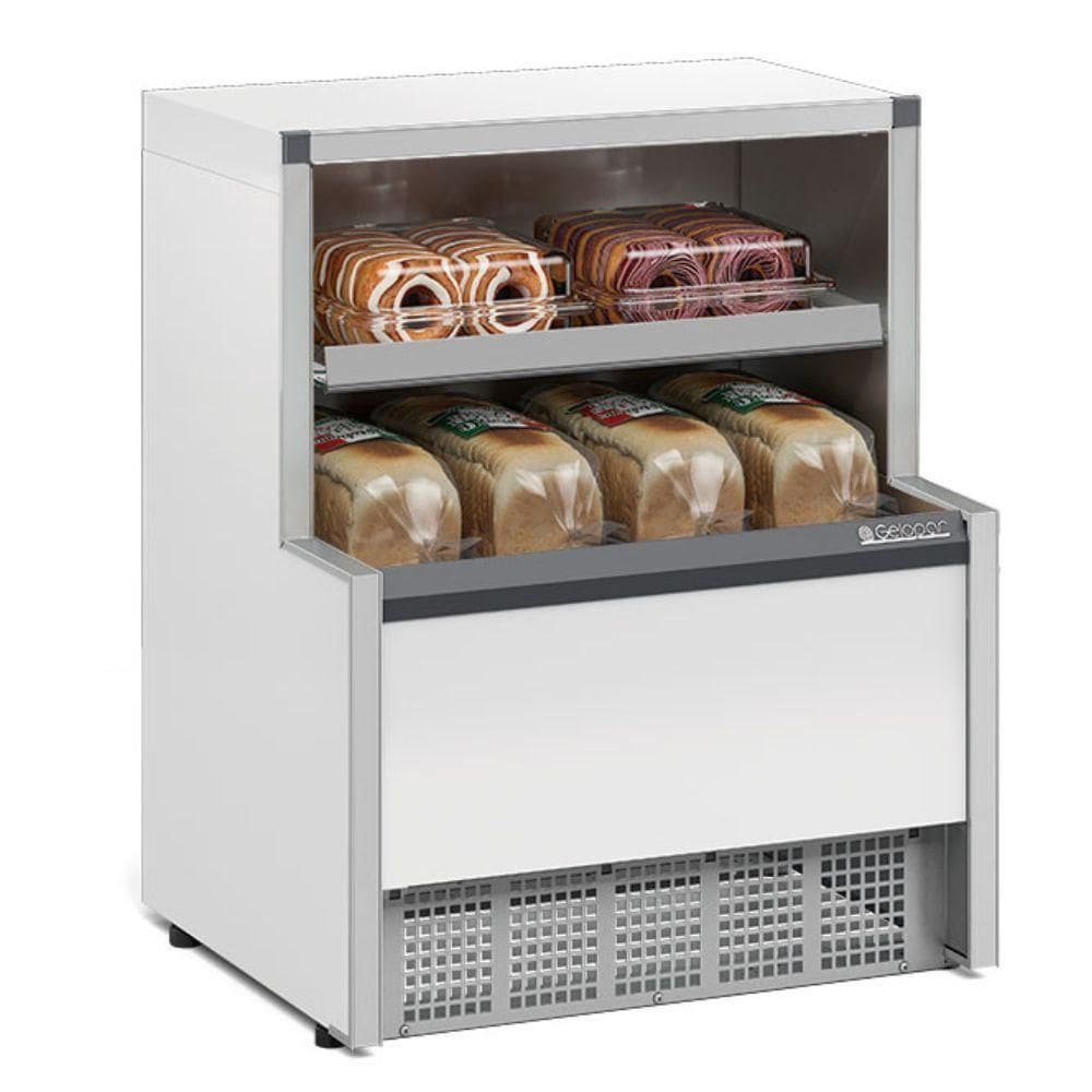 Módulo Balança Com Vitrine Neutra Aberta Aurora Mpba075 Gelopar Balcão Inox