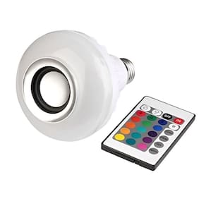 Lâmpada Led Rgb Musical Bulb Com Caixa De Som Bluetooth Controle De Luz E Som