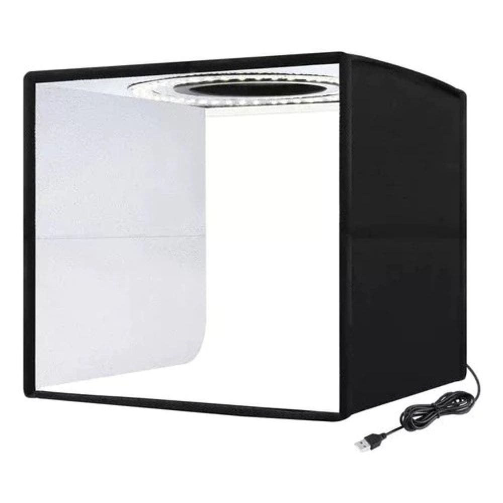 Mini Estudio Fotografico 40x40 Cm C/1 Barra De Led Rgb