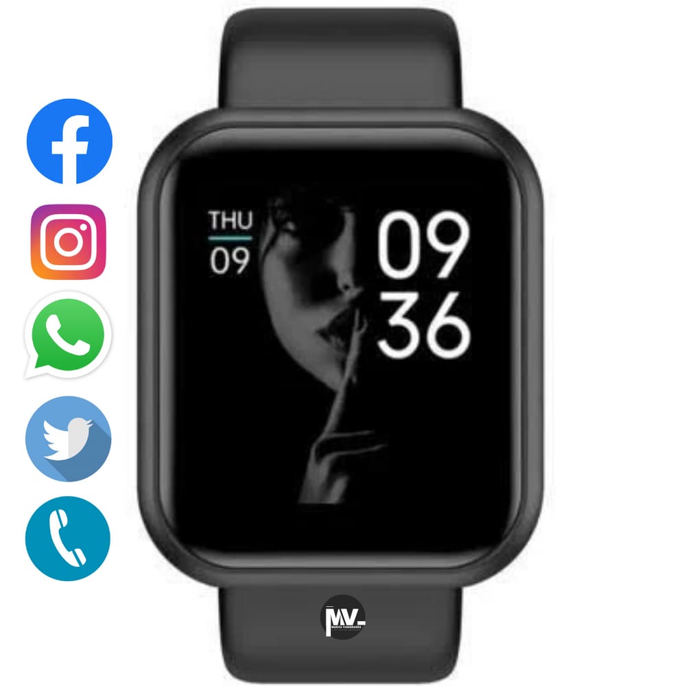 Relogio Inteligente Smartwatch D20 Bluetooth Cor Preto