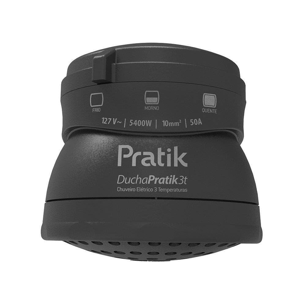 Chuveiro Ducha Pratik 3001-E/P5PK 3 Temperaturas Preto 5400W