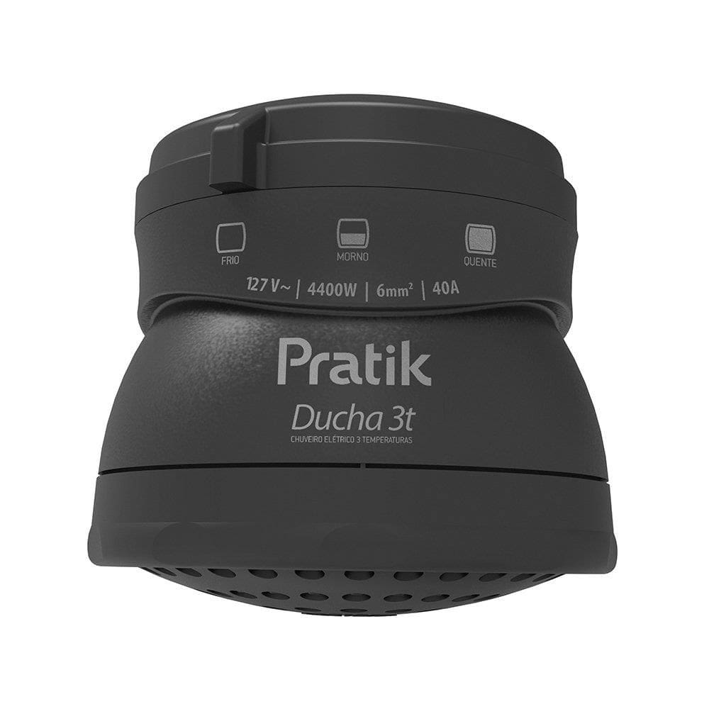 Chuveiro Ducha Pratik 3003-E/P5PK 3 Temperaturas Preto 4400W 127V