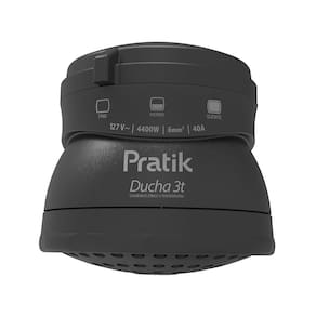 Chuveiro Ducha Pratik 3003-E/P5PK 3 Temperaturas Preto 4400W 127V