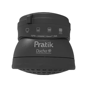 Chuveiro Ducha Pratik 3601-E/P5PK 4 Temperaturas Preto 5500W 127V
