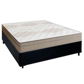 Cama Box Casal Sintético + Colchão de Molas Ensacadas Portobel Ipanema - 138x188x65cm