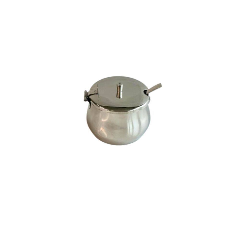 Açucareiro Premium Inox 350 Ml Com Tampa E Colher - Ad
