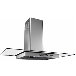 Coifa De Parede 90cm Vidro Reto Terim Inox 220V