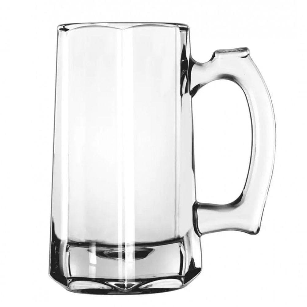 Caneca De Chopp Vidro Temperado Cerveja Congelavel Zero Grau 360ml