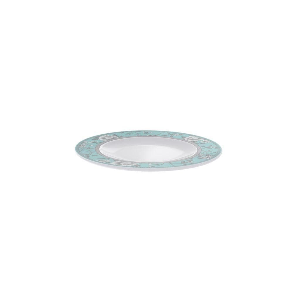 Prato Sobremesa Tramontina Helen Em Porcelana Decorada 21 Cm