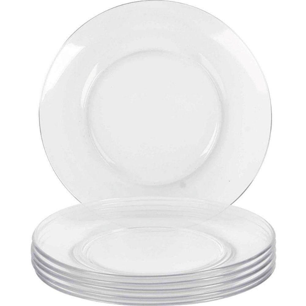 Conjunto De Pratos De Sobremesa 19cm 6 Peças - Duralex