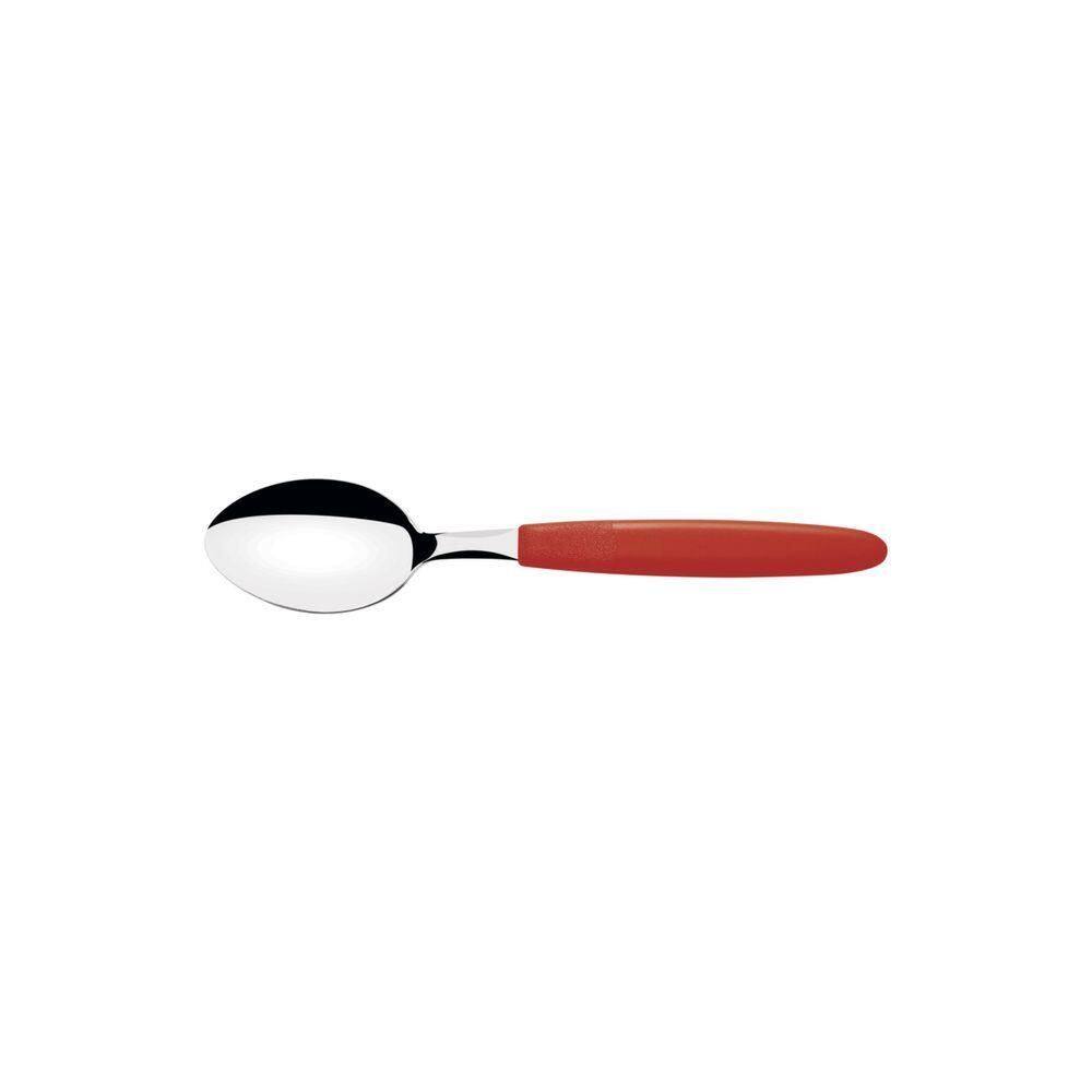 Kit 12 Colher Cha Tramontina Ipanema Inox Vermelho