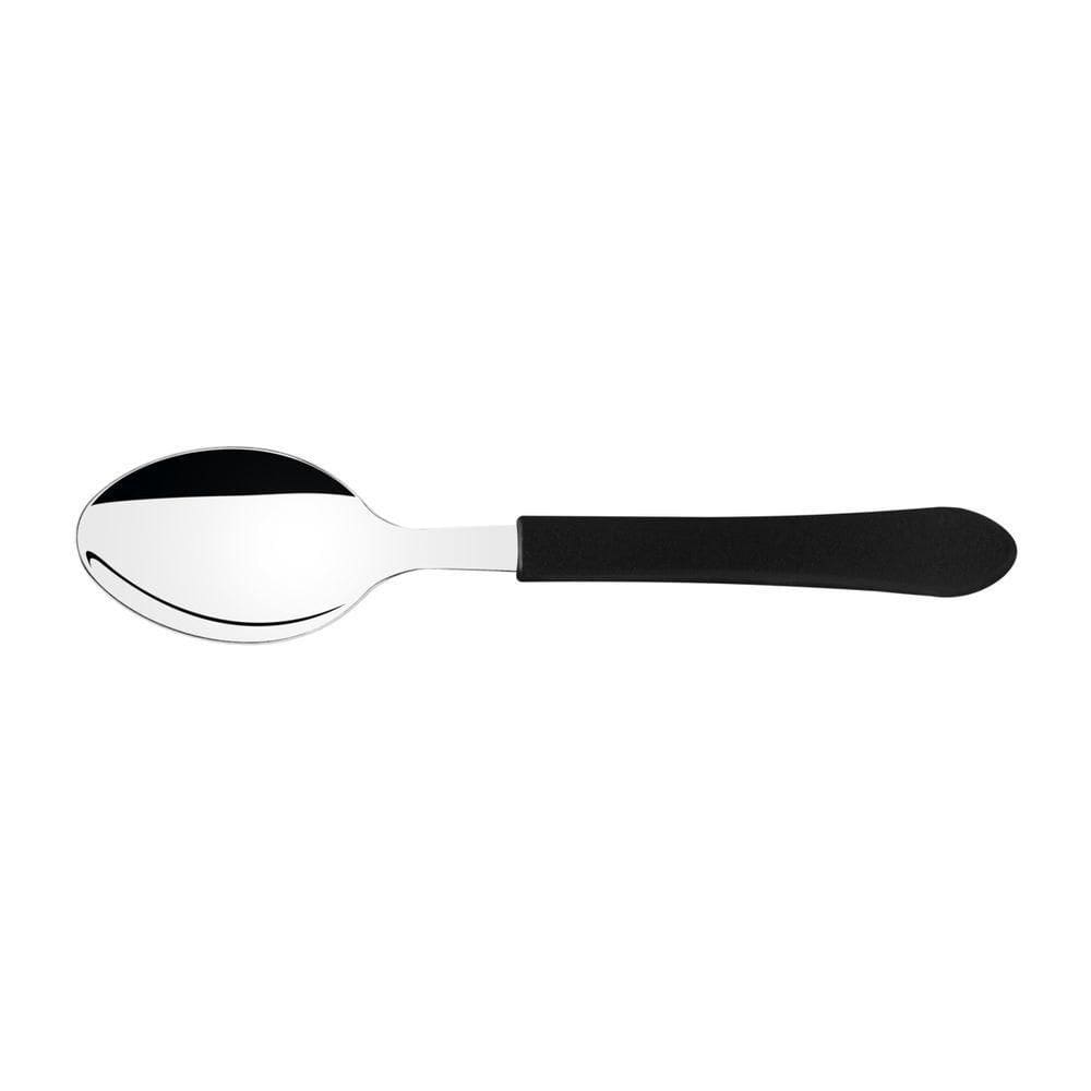 Kit 6 Colher De Mesa Leme Inox Preta Tramontina