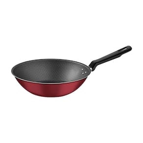 Wok Tramontina Com Revestimento Interno E Externo Em Antiaderente Starflon Max Vermelho 24 Cm 2,2 L