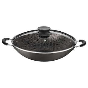 Wok Tramontina Paris com Revestimento Interno E Externo Em Antiaderente Starflon Max Chumbo