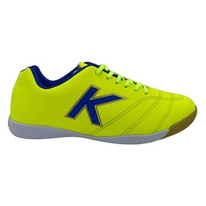 Chuteira Kelme Futsal Sin Rush FS Salão Amarela Azul FS 636