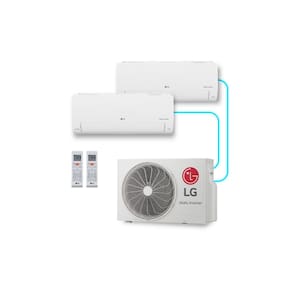 Ar-Condicionado LG Dual Inverter Voice + AI Bi-Split Frio (Evaporadoras 9.000+9.000 BTU) 220V