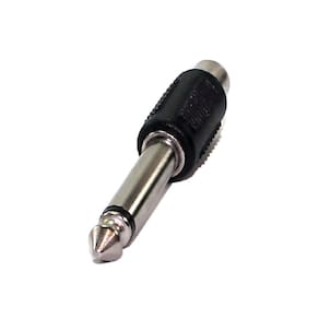Kit 5 Adaptadores P10 Mono x Jack RCA - Conectores de Áudio