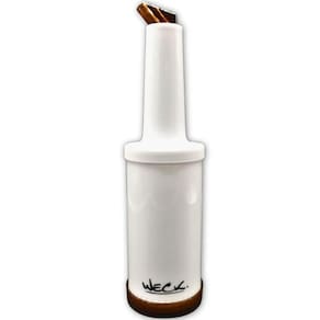 Kit 6 Garrafa Plástica Store`n Pour 1L Marrom Weck para Sucos Drink Bar