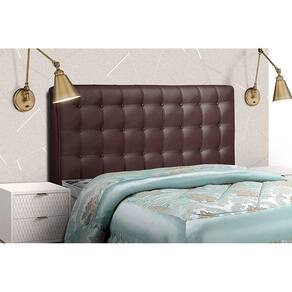 Cabeceira Cama Box Estofada Dama Plus Casal - Courano Cacau - Simbal