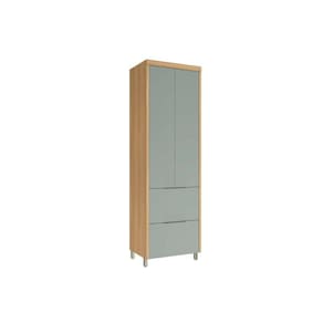 Torre Quente de Cozinha Paneleiro Marquesa 2 Portas e 2 Gavetas 70cm Nature/Verde - Nesher